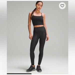 Lululemon Wunder Train High-Rise Tight 28" Foil Black size 10 NWT